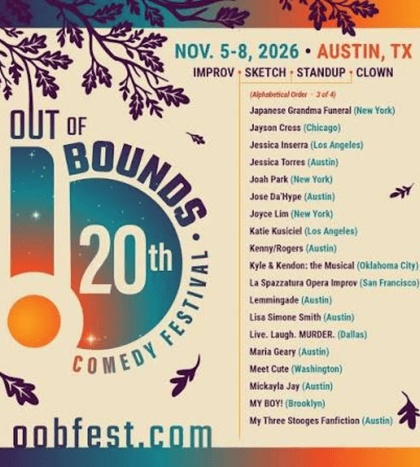 Out of Bounds Comedy Festival 2026