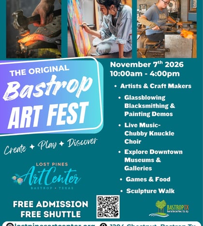 Bastrop Art Fest 2026 at Lost Pines Art Center in Houston