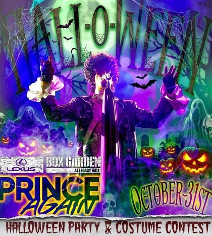 Hall-O-Ween Party with Prince Tribute: Prince Again in Dallas-Fort Worth