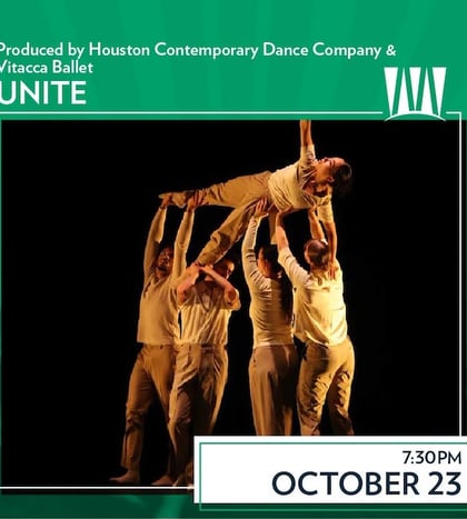 Houston Contemporary Dance & Vitacca Ballet: Unite at Miller Outdoor Theatre in Houston