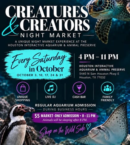Creatures & Creators Night Market Houston 2026