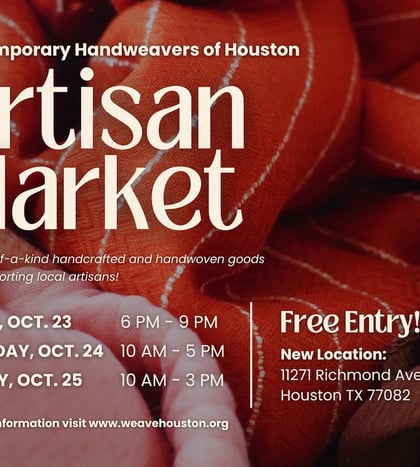 Contemporary Handweavers of Houston Fall Artisan Market 2026 at EGFX