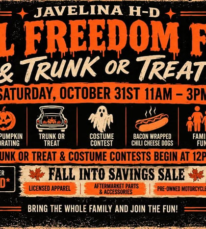 Javelina HD Fall Freedom Fest & Trunk or Treat at Javelina Harley-Davidson in San Antonio